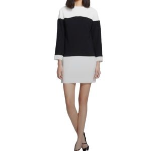 Kate Spade Delray Color-block Black /Cream Dress